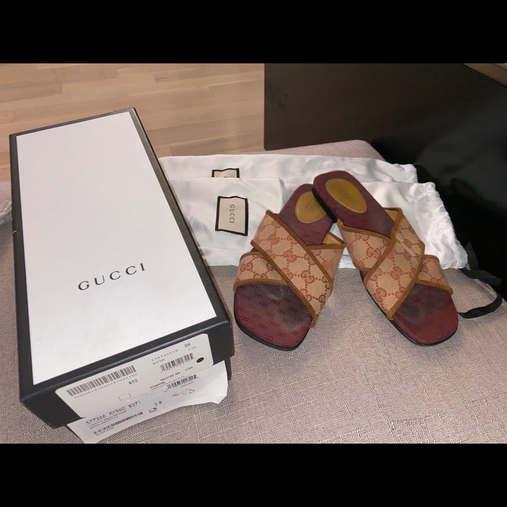 T.original GG/suede sweet beige-ruggine/cuir